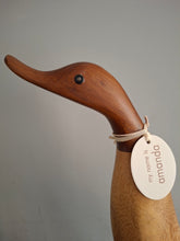 Load image into Gallery viewer, DCUK Wooden Duck Named AMANDA Green Floral Boots 35cm Free Gift Box
