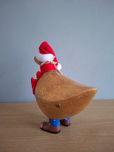 Load image into Gallery viewer, DCUK DUCKY Rudolph Boots Christmas Wooden Duck Named SANTA
