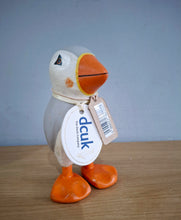 Load image into Gallery viewer, DCUK Puffings Baby Wooden Puffin Bird Named HARLEY Coastal Ornament
