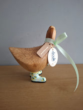 Load image into Gallery viewer, DCUK Wooden Ducky Duck Lemon Boots Named BERTIE
