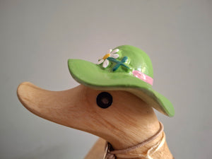 DCUK Green Floral Hat and Boots Ducky Duck Named PHOEBE 12cm New
