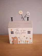 Load image into Gallery viewer, Wooden House Decoration This is Our Happy Place
