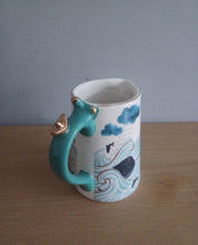 Load image into Gallery viewer, House of Disaster Nautical MILK JUG Porcelain By The Sea Jug With Gift Box
