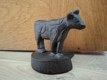 Load image into Gallery viewer, CAST IRON COW DOORSTOP DOOR WEDGE
