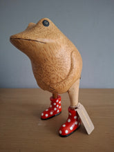 Load image into Gallery viewer, DCUK Jolly Frog Red Spotty Boots
