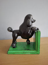 Load image into Gallery viewer, BOOKENDS Cast Iron Antiqued Pair of Black Poodle Bookends McGowan &amp; Rutherford

