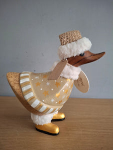 DCUK DUCKY GILDED CARAMEL DUCK NAMED YULE New Christmas 2025