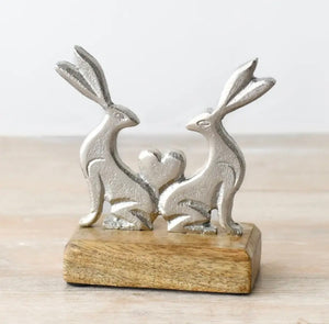 RABBIT and HEART DECORATION