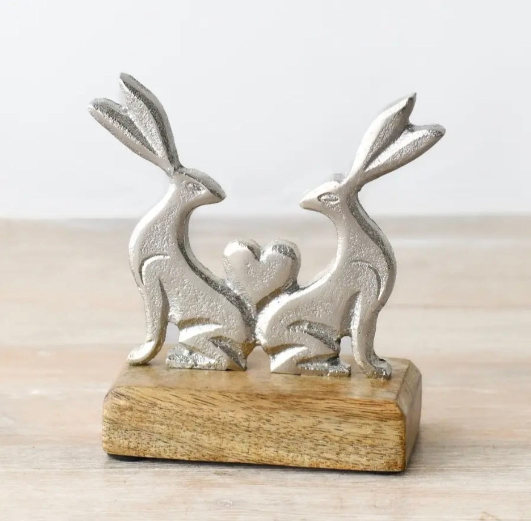 RABBIT and HEART DECORATION
