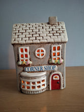 Load image into Gallery viewer, Village Pottery Grey CORNER SHOP Ceramic Gift
