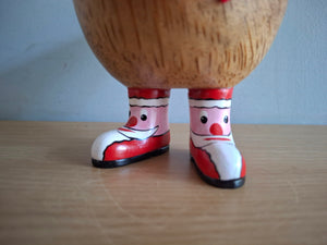 DCUK DUCKY Santa Hat and Boots Christmas Wooden Duck Named CHRIS