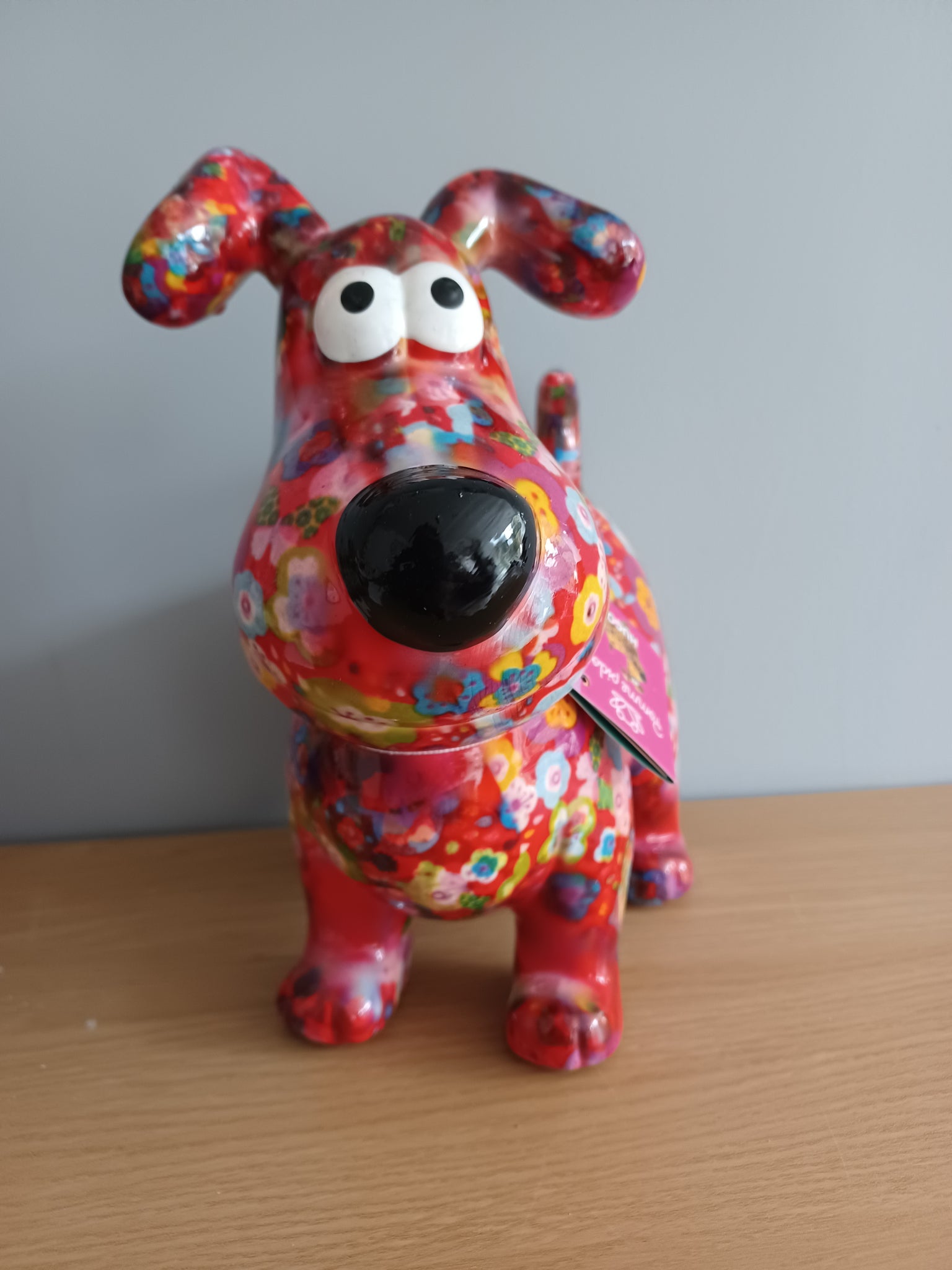 Pomme Pidou HUGO DOG Money Box Decoupage Ceramic Piggy Bank With