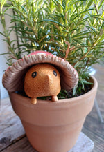 Load image into Gallery viewer, DCUK Toadstool Hedgy Wooden Hedgehog Pink Spotty Toadstool Hat

