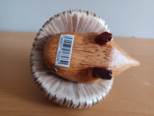 Load image into Gallery viewer, DCUK Toadstool Hedgy Wooden Hedgehog Grey Spotty Toadstool Hat
