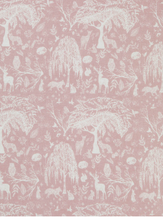 Load image into Gallery viewer, SCARVES Fable England Scarves Woodland Life Pink Scarf
