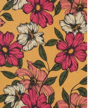 Load image into Gallery viewer, SCARVES Fable England Scarves Ochre Borrowdale Floral Scarf
