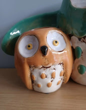 Load image into Gallery viewer, OWL FAMILY PLANTER By Quay Traders Ceramic Glazed Plant Pot Gift Ornament Home Decor 30cm X 16cm NEW
