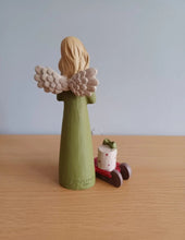 Load image into Gallery viewer, Feather And Grace CHRISTMAS ANGEL Figurine Ornament Keepsake Gift Green 12.5cm NEW
